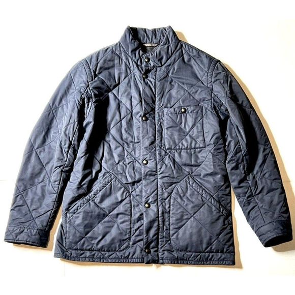 J.CREW Other - J Crew Quilted Navy Blue Field Jacket Thermore Insulated Men's Size Medium